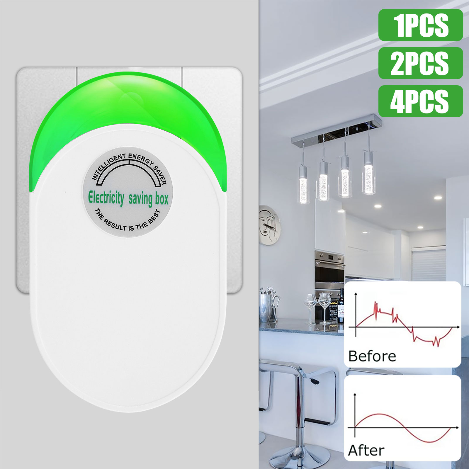 Home Office Updates - 1/2/4Pcs Update Electricity Saving Box Power