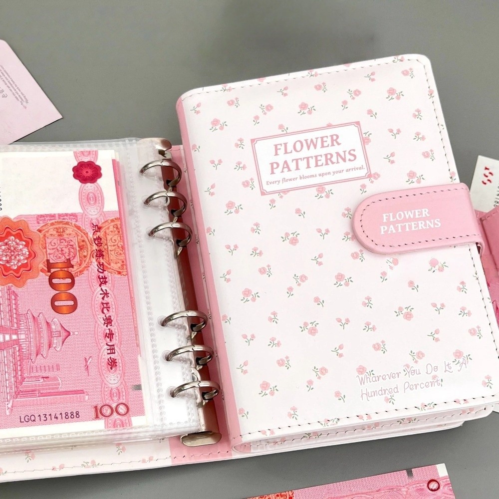 Home Office Budget - New PU Leather Money Saving Binder