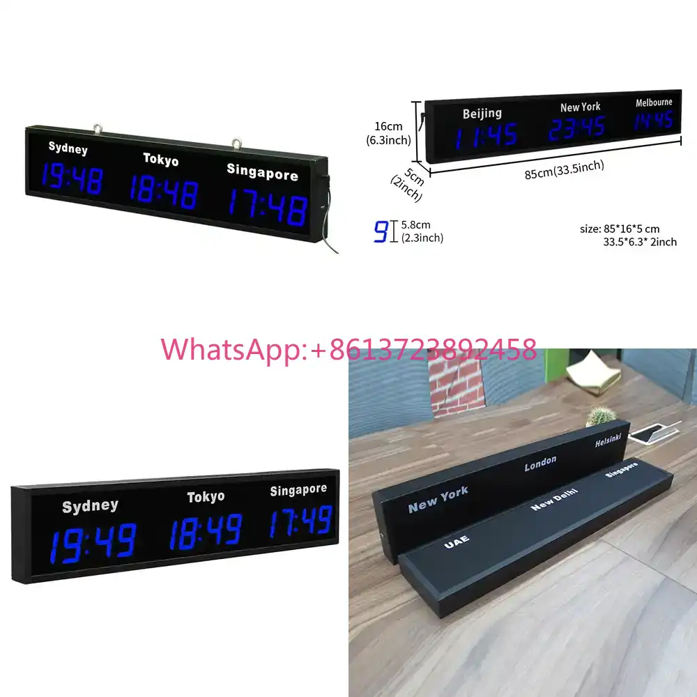 Home Office Updates - CP034 Digital World Wall Clock 3