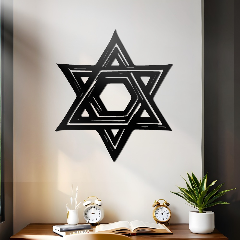 Free Home Office - CIFBUY Star of David Metal Wall