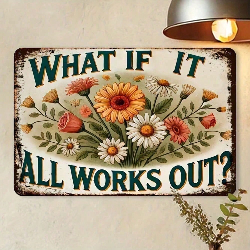 Home Office What Is It - Vintage Metal Sign What If It