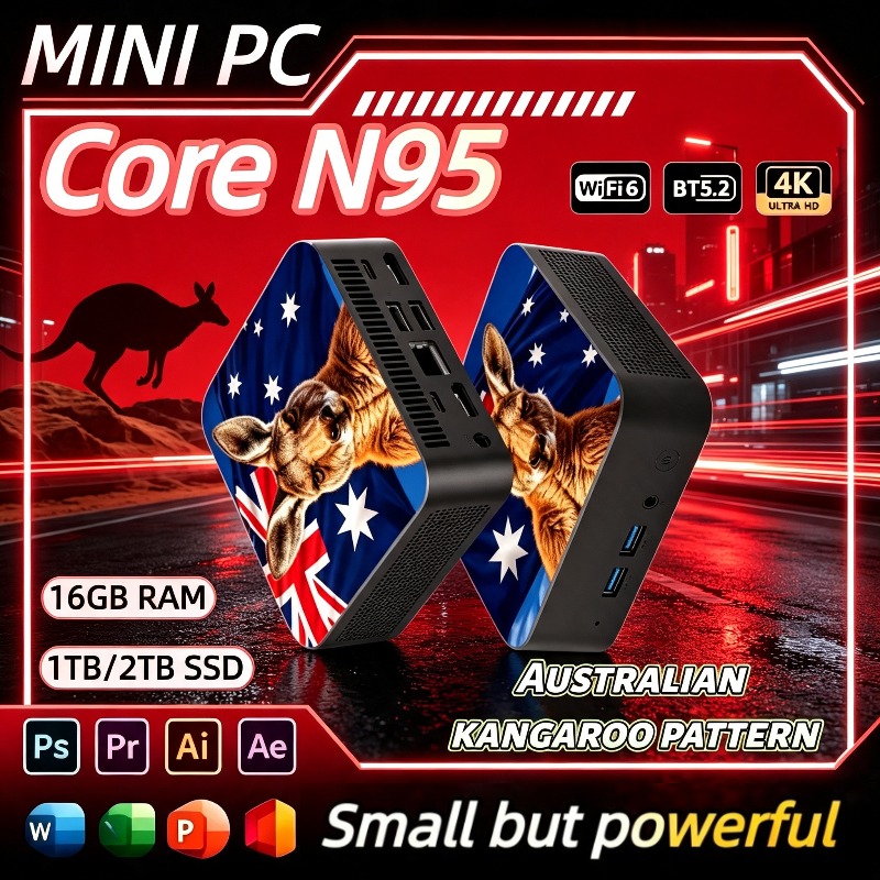 Home Office Australia - New 2026 Australia Kangaroo Flag Intel