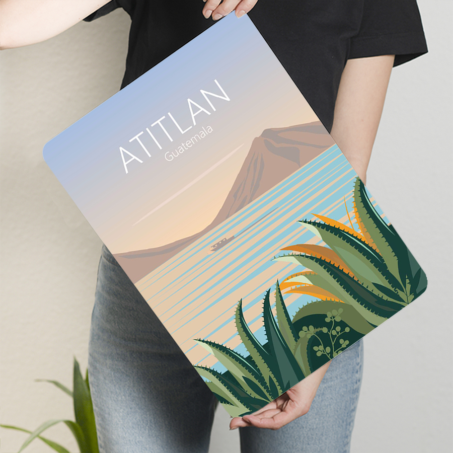 Vintage Atitlan Lake Guatemala - Home Office Guatemala 评论和价格