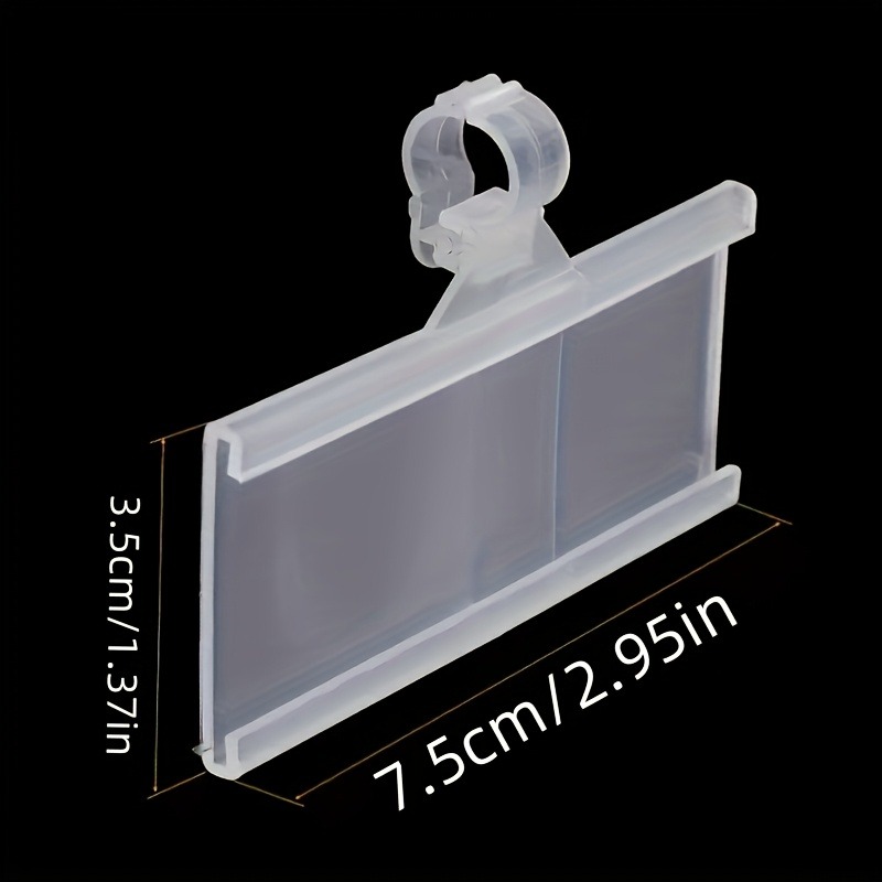100 PVC Snap Lock Price Tag Di - Home Office Marketing 评论和价格