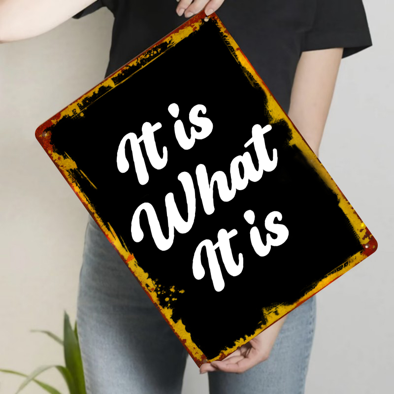 Custom Metal Wall Art It Is Wh - Home Office What Is It 评论和价格