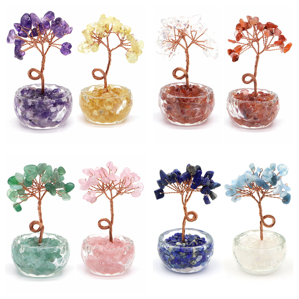Natural Gemstone Crystal Lucky - Home Office Student 评论和价格
