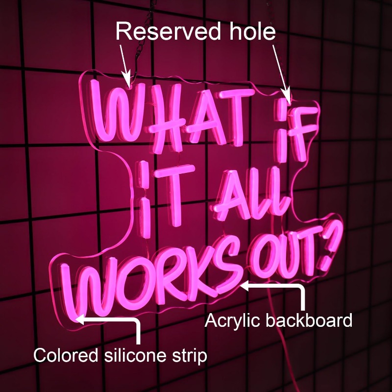 What If It All Works Out Neon  - Home Office What Is It 评论和价格