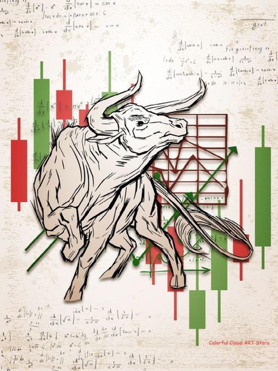 Wall Street Bull  Bear Market  - Home Office Marketing 评论和价格