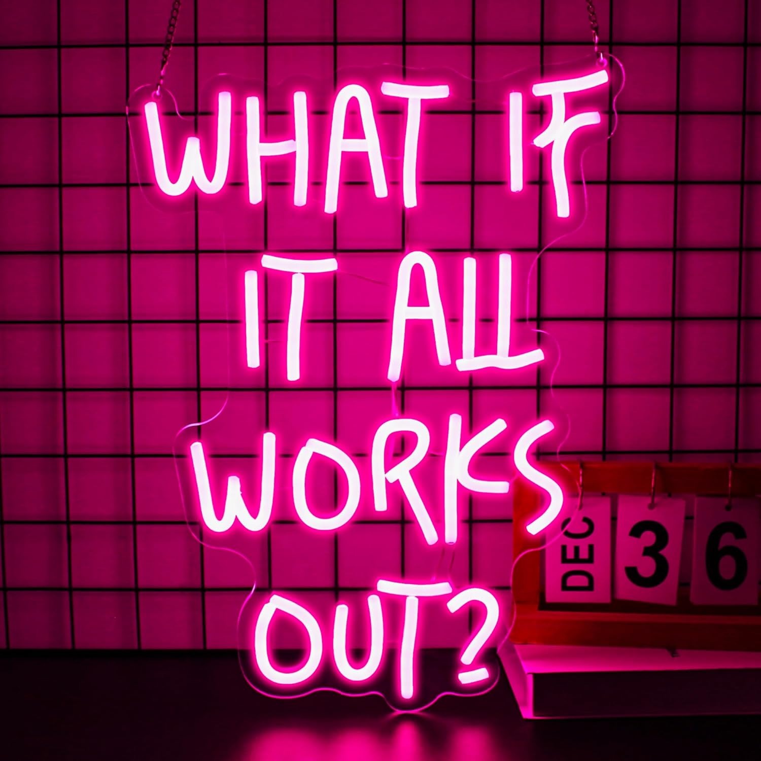 What If It All Works Out? Neon - Home Office What Is It 评论和价格