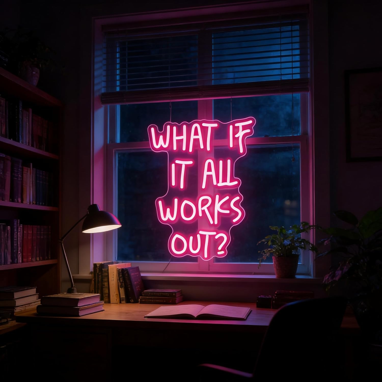 What If It All Works Out? Neon - Home Office What Is It 评论和价格
