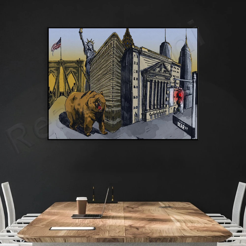 Bear Artwork | New York | Bear - Home Office Marketing 评论和价格