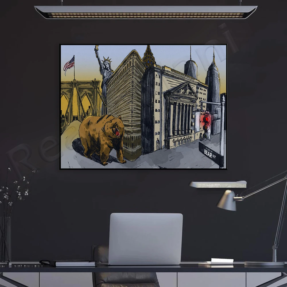 Bear Artwork | New York | Bear - Home Office Marketing 评论和价格