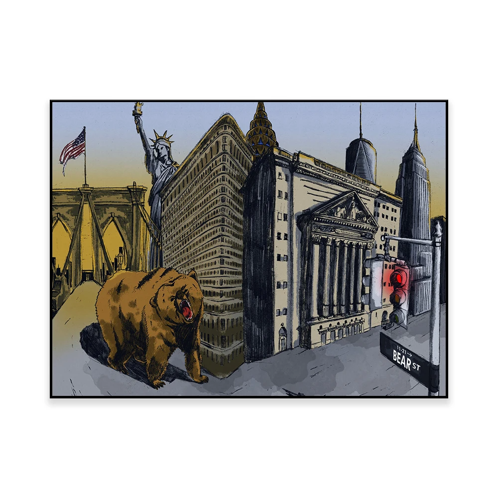 Bear Artwork | New York | Bear - Home Office Marketing 评论和价格