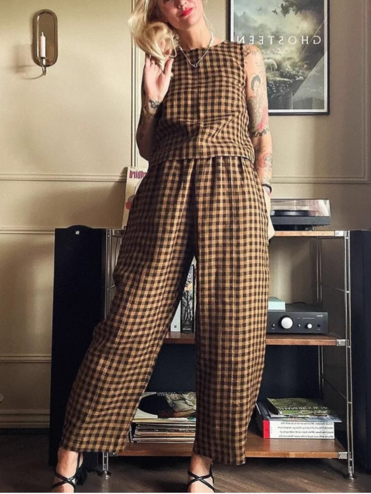 Fashion Women's Pants Set Vint - Home Office For Two 评论和价格