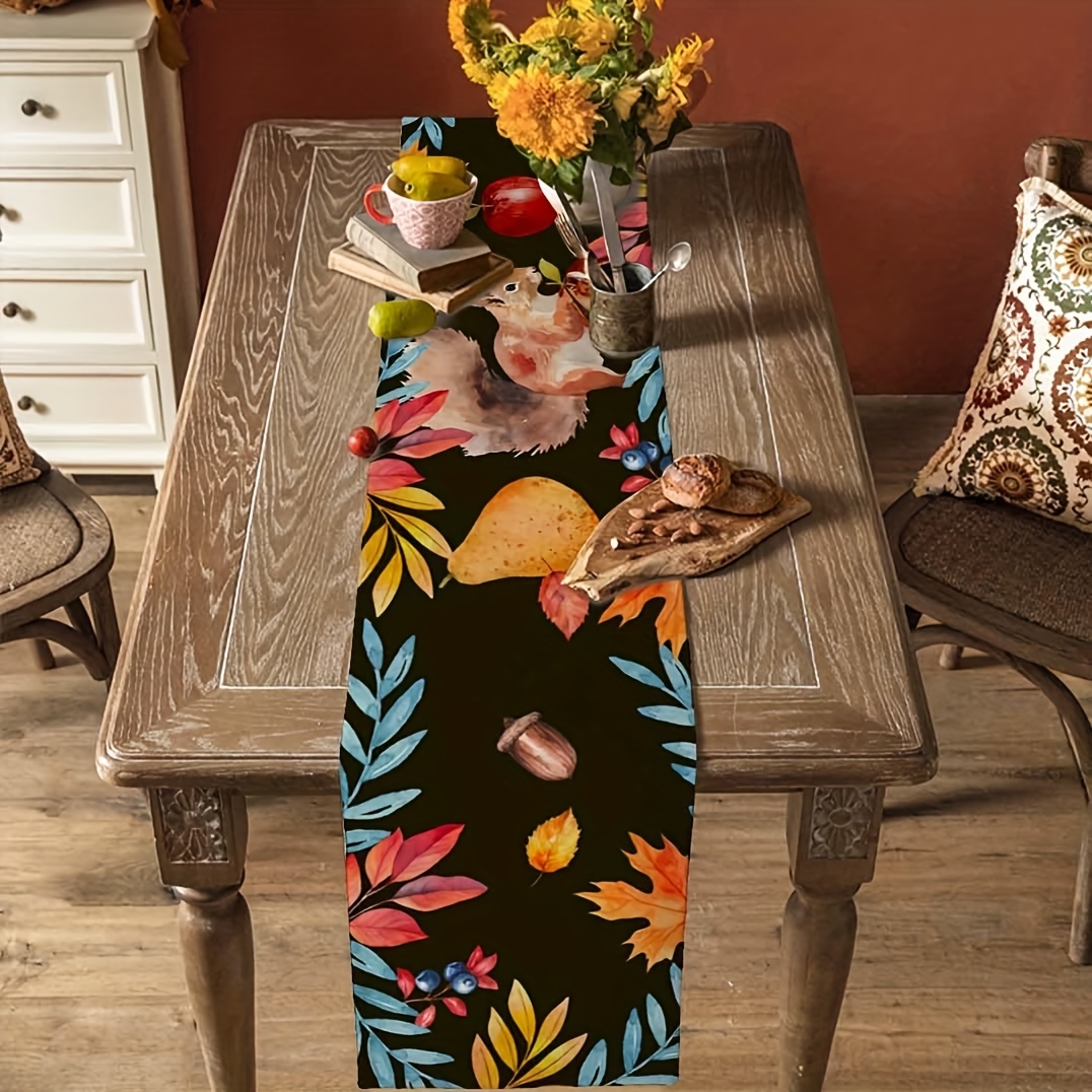 Autumn Leaves Table Runway - R - Home Office Marketing 评论和价格