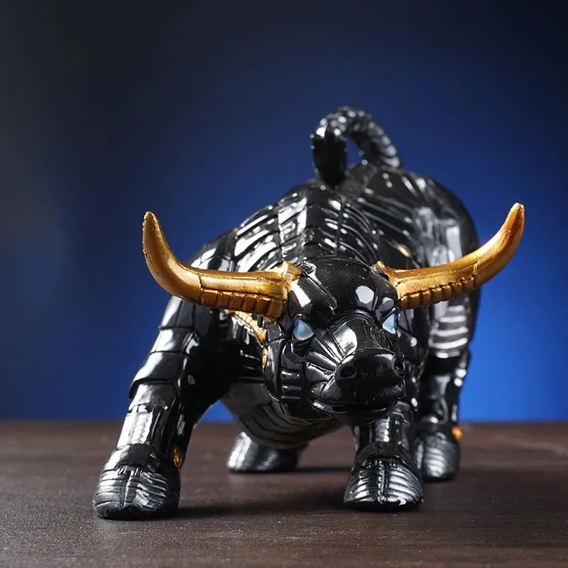 Futuristic Bull Robot Sculptur - Home Office Marketing 评论和价格