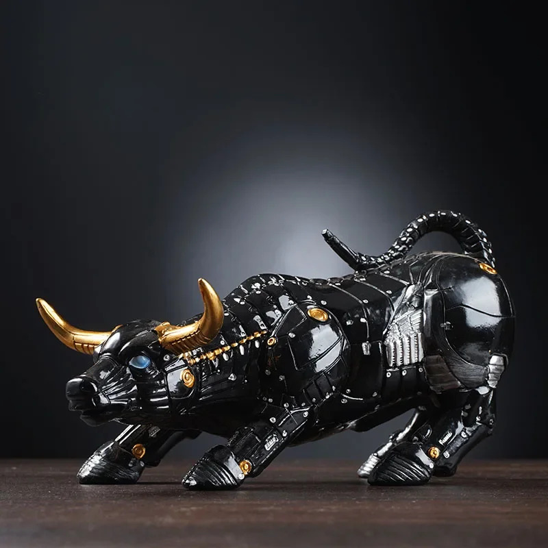Futuristic Bull Robot Sculptur - Home Office Marketing 评论和价格