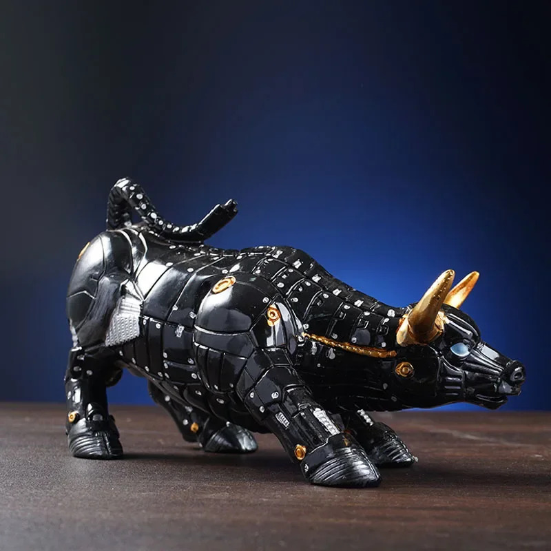 Futuristic Bull Robot Sculptur - Home Office Marketing 评论和价格