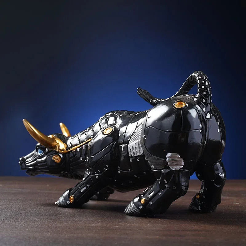 Futuristic Bull Robot Sculptur - Home Office Marketing 评论和价格